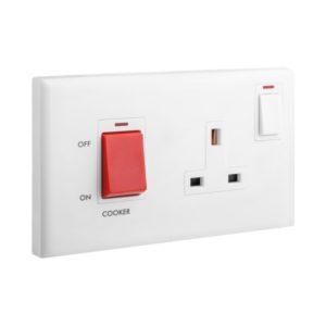 Bộ công tắc đơn 45A chuẩn Anh dành cho phòng bếp
